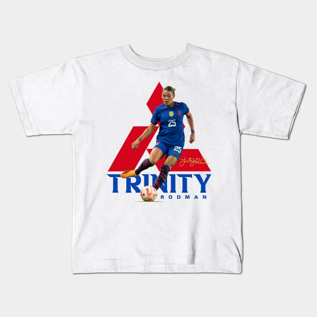 Trinity Rodman Kids T-Shirt by Juantamad